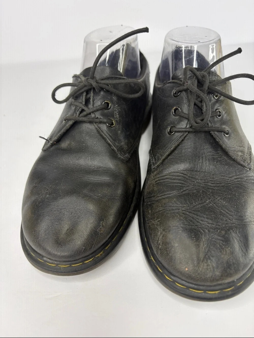 Dr. Martens Black Leather 3-Eye 1461 Derby Shoes
